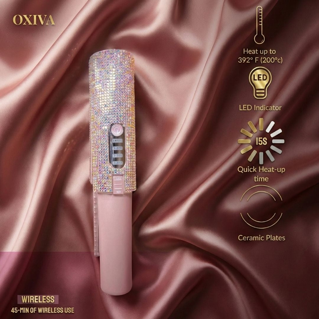 Oxiva™ Gemstone Pro – Wireless Hair Straightener