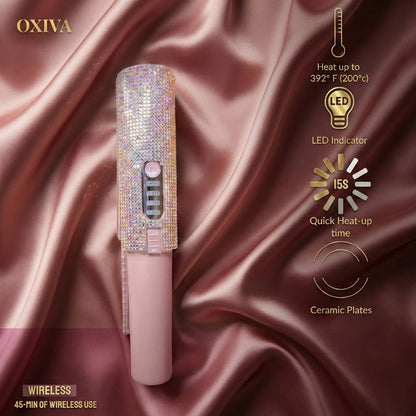 Oxiva™ Gemstone Pro – Wireless Hair Straightener