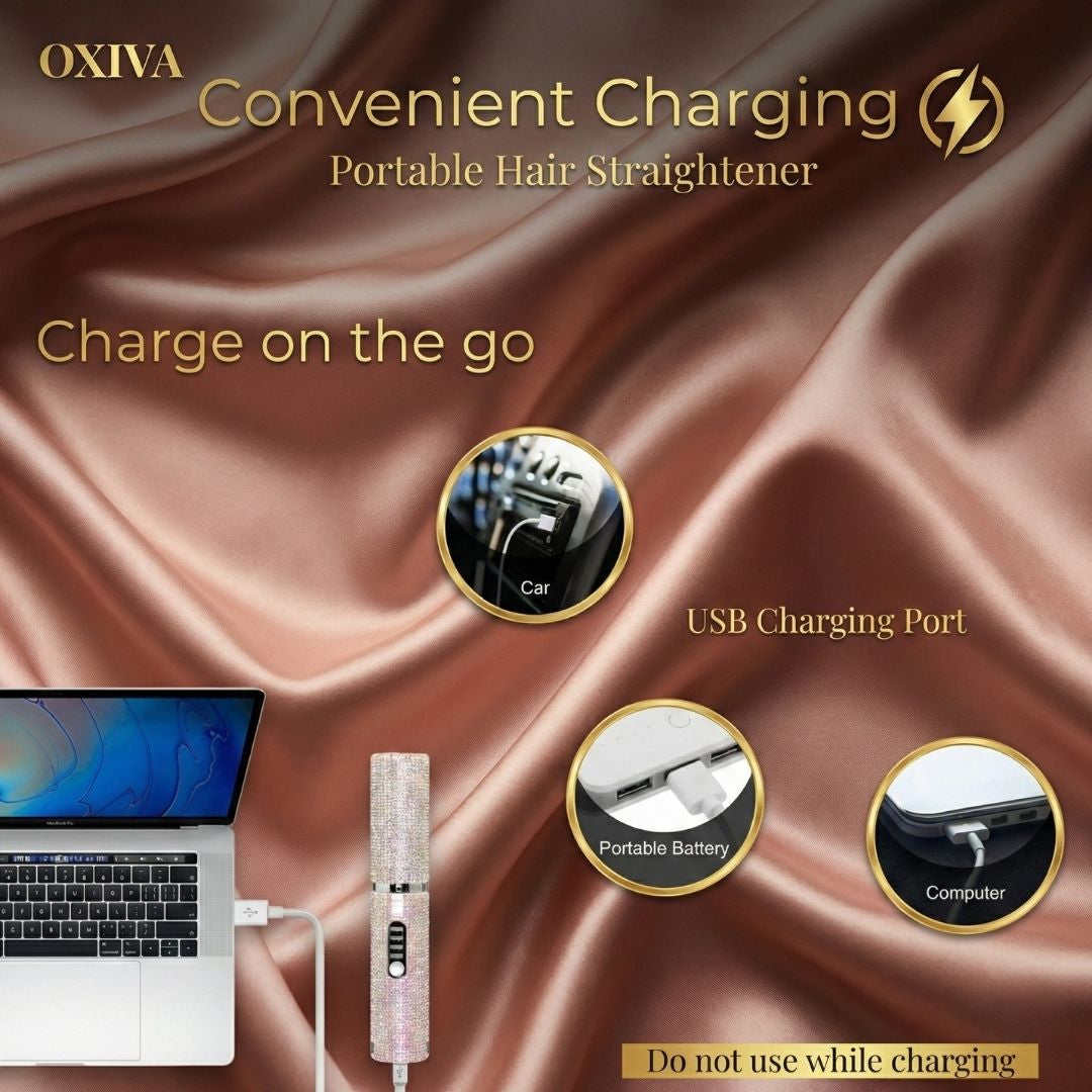 Oxiva™ Gemstone Pro – Wireless Hair Straightener