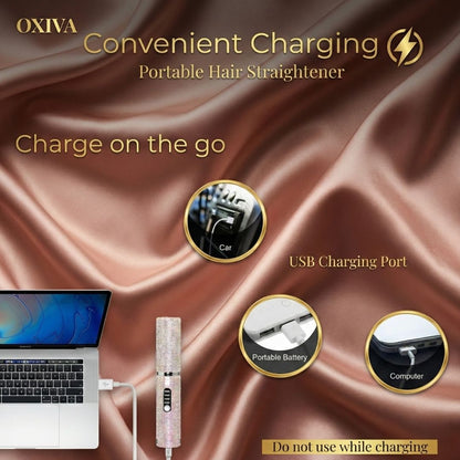 Oxiva™ Gemstone Pro – Wireless Hair Straightener