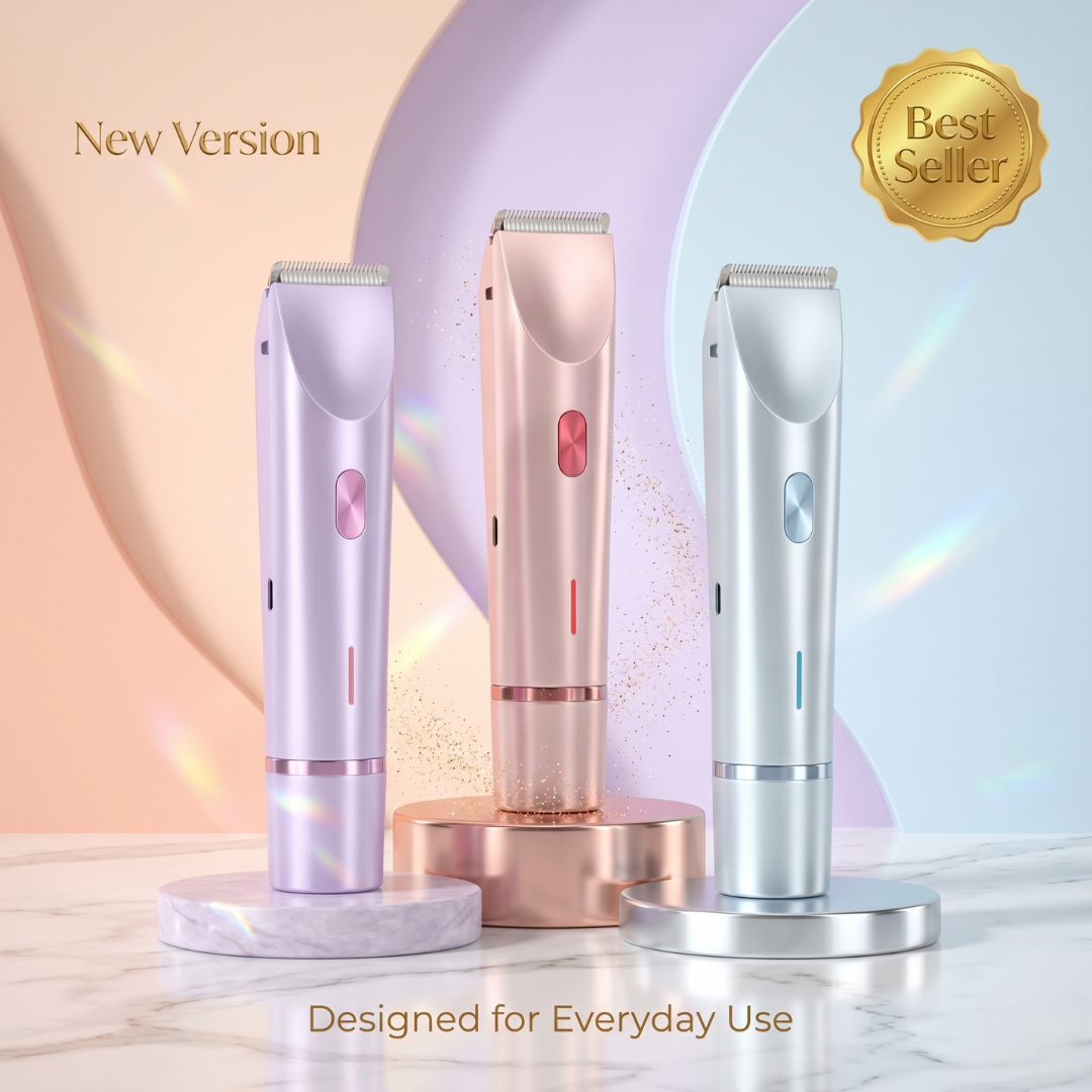 Oxiva™ 2-in-1 Painless Bikini Hair Trimmer for Face & Body
