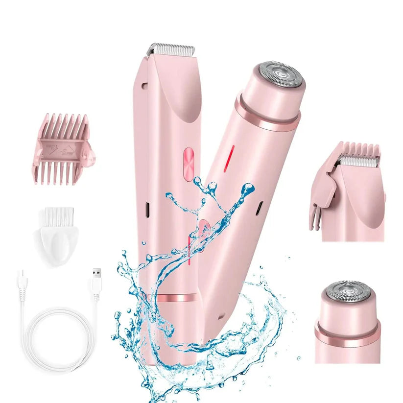 Oxiva™ 2-in-1 Painless Bikini Hair Trimmer for Face & Body